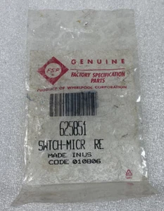 Microinterruptor para refrigerador Whirlpool 625851 nuevo genuino OEM - Imagen 1 de 2