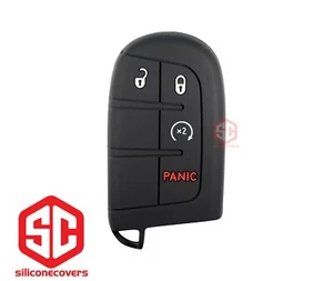 1x New Key Fob Remote Fobik Silicone Cover Fit / For Dodge Jeep - Picture 1 of 2