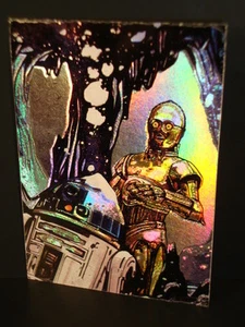 1996-Star Wars, "Finest"- "Foil-Embossed" - Subset Chase Card - Matrix 2. - Picture 1 of 2