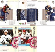 2004-05 UD Upper Deck SP Authentic Atlanta Thrashers  Regular Team Set (5)