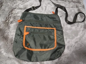 GA7 Eddie Bauer Olive Military Green Orange OTS Crossbody Bag Purse Fall 2012 - Picture 1 of 12