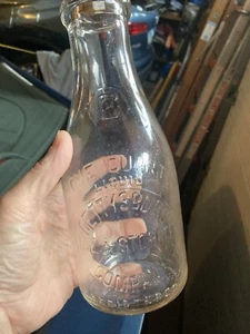 Gettysburg Ice And Storage Company Quart Milchflasche - Bild 1 von 5