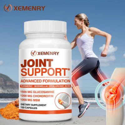 XEMENRY Soporte articular - con glucosamina, condroitina, MSM, cúrcuma - Aliviar el dolor articular