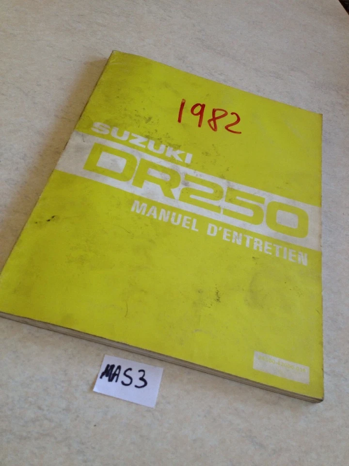 Suzuki DR250 250DR DR 250 Ed.1982 Manual Técnico De Taller En Francés - Imagen 1 de 1