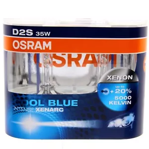 2X Original Osram Xenon Bulb D2S 5500K COOL BLUE INTENSE 66240CBI #87 - Picture 1 of 1