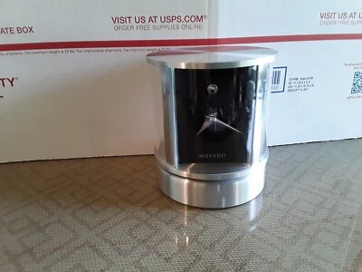 Movado Four Sided Rotating Clock Thermometer Humidity Display VGC WORKS GREAT!! - Image 1 of 4