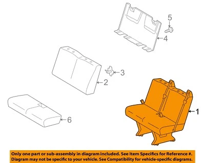 CHRYSLER OEM 03-06 Sprinter 2500 Rear Seat Components-Seat Assy 5133134AA Foto 1 de 2