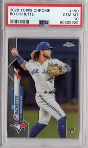 BO BICHETTE - TORONTO BLUE JAYS - 2020 TOPPS CROMO #150 - PSA 10 GEMA ¡COMO NUEVA WHOA! - Imagen 1 de 2