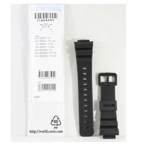 Casio G-Shock Matte Black Genuine Replacement Strap 71604262 to suit DW-6900-1V - Picture 1 of 1