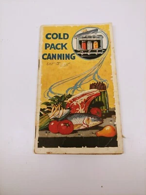 ODD Antique 1919 Cold Pack Canning Mini Cookbook PB w/ Jar Labels - Image 1 of 4