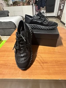 Giuseppe Zanotti Schuhe Sneaker Urchin 10 mimas Vit. Herren Leder schwarz Gr. 45 - Bild 1 von 5