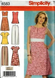 Vestido para mujer 2005 o top patrón de costura U-Pick talla 10-28 Simplicity 4583 fuera de stock - Imagen 1 de 3