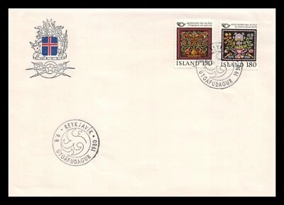 Iceland 1980 FDC, Norden V. Old Applied 19th Century Art. Lot # 8. - Image 1 of 4
