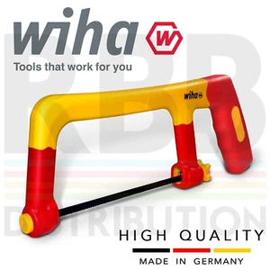 Wiha 43125 Hacksaw Insulated Electrician 1000v VDE 150mm Blade Ergonomic Handle - Picture 1 of 3