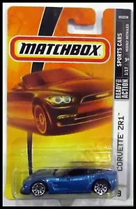 Matchbox Corvette Blu ZR1 #9 2008 - Foto 1 di 2