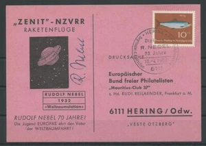 Deutschland Raketenpost Rudolf Nebel 70 Jahre, 1964 #1054613 - Bild 1 von 2