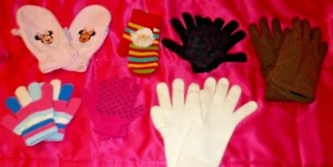 Girls Winter gloves or Mittens PINK Walt Disney RUSS Faded Glory St John's Bay  - Picture 1 of 15