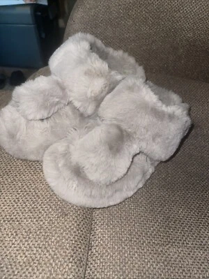 Zapatillas H&M Imitación Piel Plataforma Suave Chanclas Zapatos en Gris - Talla 5 EUR 36 Foto 1 de 4