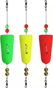 Dovesun Fishing Bobbers Popping Cork Weighted Fishing Floats Fishing Corks - Picture 1 of 12