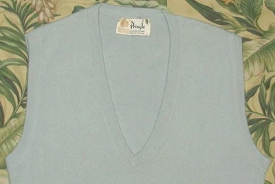 PRINGLE Blue Shetland Wool Scotland Sweater Vest 36 - Image 1 of 3