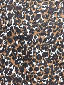 Tessuto flanella cotone ghepardo leopardato stampa animalier LOTTO 2,7 iarde - Foto 1 di 1