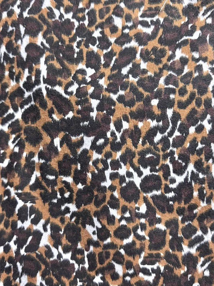 LOTE de 2,7 yardas de tela de franela de algodón con estampado de animales de leopardo yopardo Foto 1 de 1
