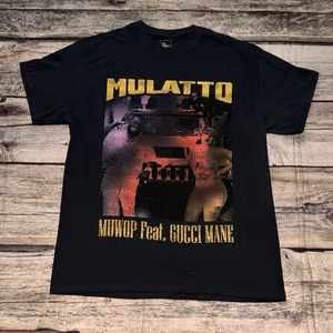 Mulatto Muwop Latto Gucci Mane Graphic T Shirt Mens Large Black NEW - Picture 1 of 6