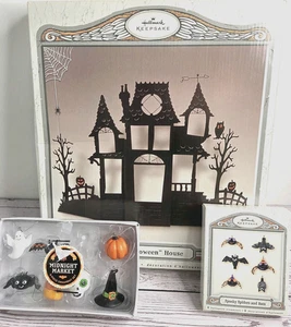Hallmark Keepsake Black Metal 2007 Howl-oween House Display & Ornaments - Picture 1 of 20