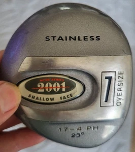 Acer Series 2001 Caliber Driver Shallow Face Stainless 23 Degree Oversize 7 - Picture 1 of 9