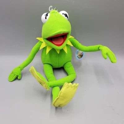 Rare Kermit Frog Poseable Plush 16" Muppets Nanco with tag - Image 1 of 4