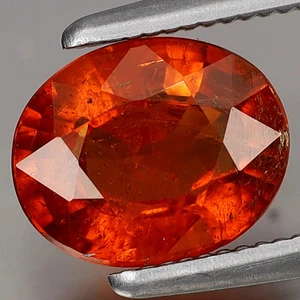 💎1.32ct t.w 7.2x5.8mm Oval Natural Spessartite Garnet Gemstone Namibia, Africa - Picture 1 of 4