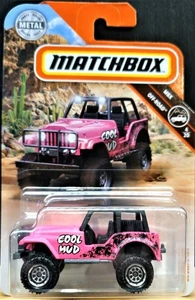 Matchbox 2019 '60 Jeep 4x4 Pink #76 MBX Off-Road 4/20 New Long Card - Picture 1 of 9
