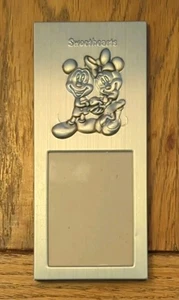 Disney Mickey Minnie Mouse Silber Metall Foto Bild Halter Sweethearts Rahmen - Bild 1 von 2