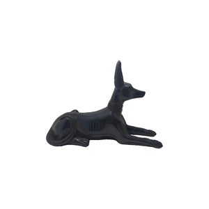 UNIQUE ANTIQUE ANCIENT EGYPTIAN Statue Seated Anubis Jackal Sculpture - Picture 1 of 7