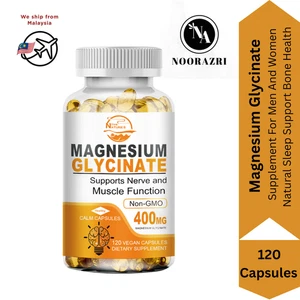 Magnesiumglycinat 400mg | 120 Kapseln Hochfest Müdigkeit Knochen Schlaf Gesundheit - Bild 1 von 9