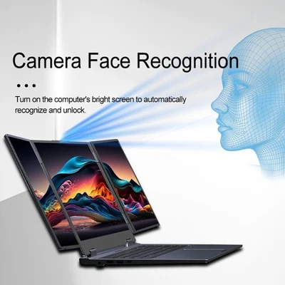 Face Recogniti 16 pollici 3 schermi pieghevole i7 computer portatile 32G RAM 1TB SSD Win11 computer - Immagine 1 di 4
