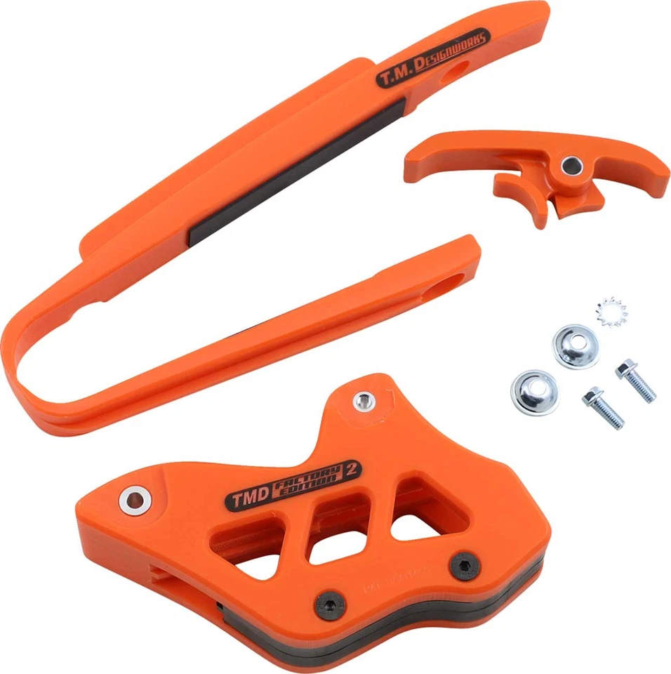 TM Designworks Baja Endurance Slide n Guide Kit-KTM-All 125-450-2012-2016-Orange - Image 1 of 1