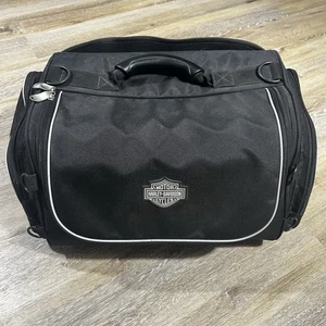 Paquete de bolsa de equipaje Harley-Davidson Bar & Shield para pasar la noche cubierta de lluvia de nailon negra - Imagen 1 de 23