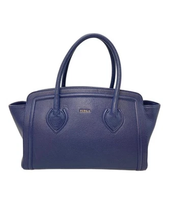 FURLA College Tote Bag, Made in Italy, Ceremony, F6502, Navy - Image 1 of 4