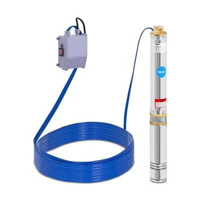 HILLVERT Pompa Sommersa Per Pozzo Elettropompa Acqua Per Pozzi Profondi 13,8 m³/h 85 m