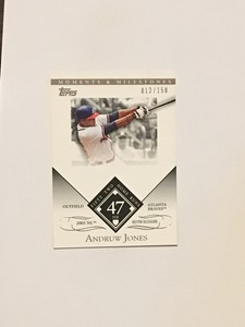 2007 Moments & Milestones Andruw Jones  12/150