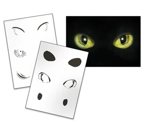 AS-146 Cats Eyes step by step stencil template acryl airbrush spray wall paint - Picture 1 of 2