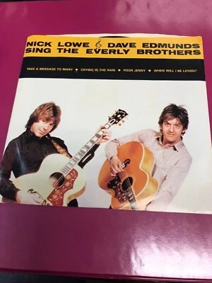 Nick Lowe & David Edmunds Sing the Everly Brothers - 45 Record & Picture Sleeve - Image 1 of 4