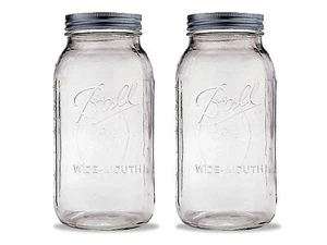 Ball 2 Quart Wide Mouth Canning Jar, Pack of 2 - Picture 1 of 1