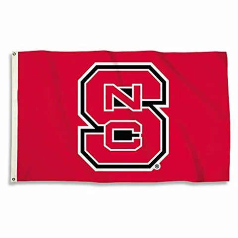 NEW North Carolina State Wolfpack 3' x 5' Red Block S Flag NC State 015889952173 Cover