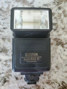 SUNPAK Auto 433D Hot-Shoe Mount Thyristor Electronic Flash. Untested. - Picture 1 of 4