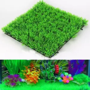 Aquarium Landscape Artificial Small Grass Lawn Fake Plant Fish Tank Decorations - Picture 1 of 2