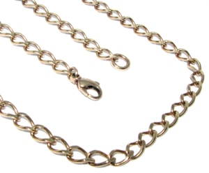 Unisex/Women's/Men's 9ct gold diamond cut curb chain - Picture 1 of 5