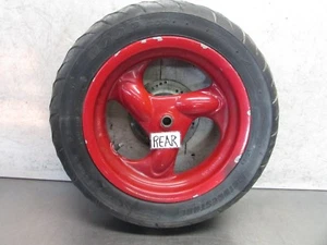 65 G KYMCO SUPER 9 S 2006 OEM  REAR WHEEL & REAR ROTOR - Picture 1 of 8