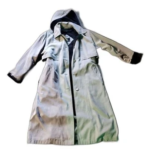 Misty Harbor Original Saisonaler Trenchcoat Kapuze Kragen Taupe Größe 10P - Bild 1 von 11